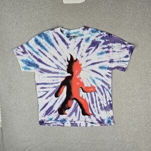 Travis Scott Men Shirt L Tie Dye Astroworld 2021 Man On Fire Festival Merch